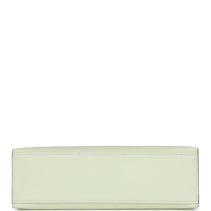 Hermes Kelly Pochette Vert Fizz Swift Palladium Hardware