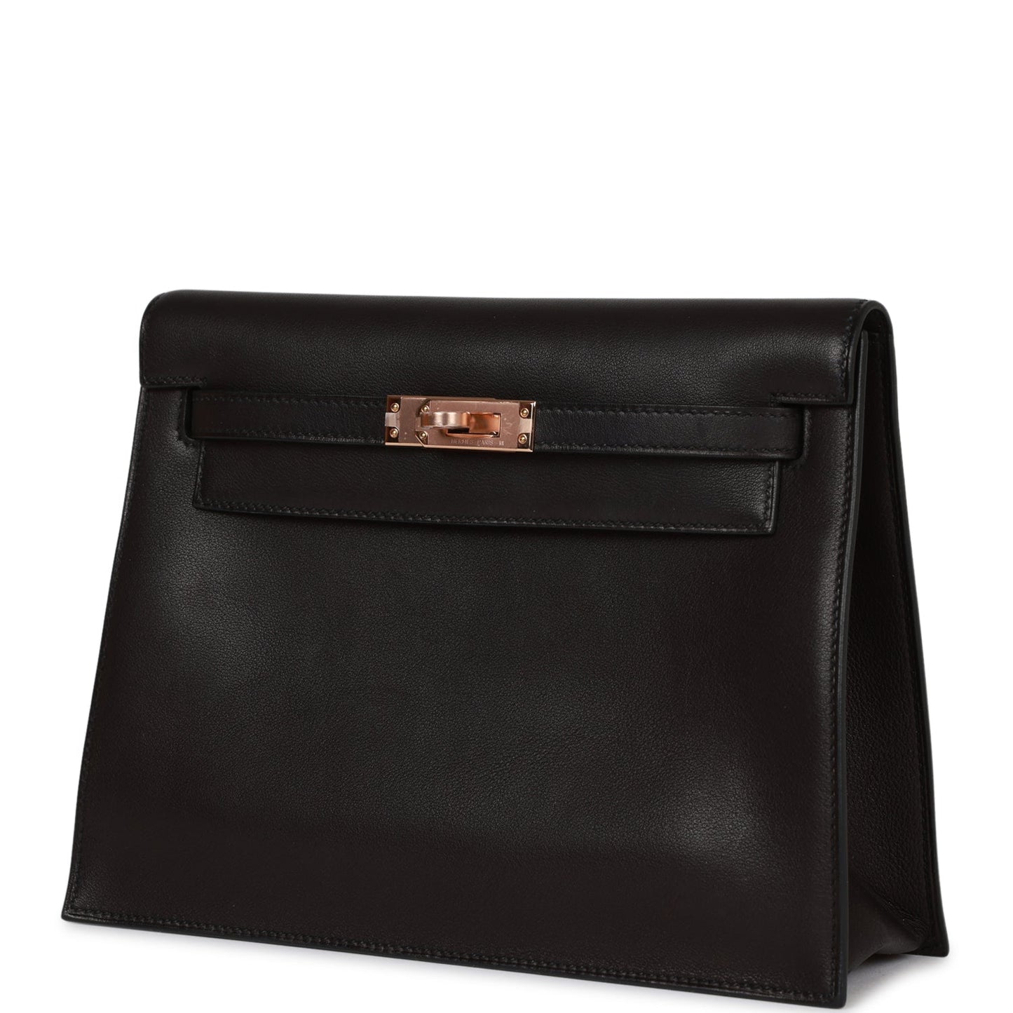 Hermes Kelly Danse Black Volupto Rose Gold Hardware