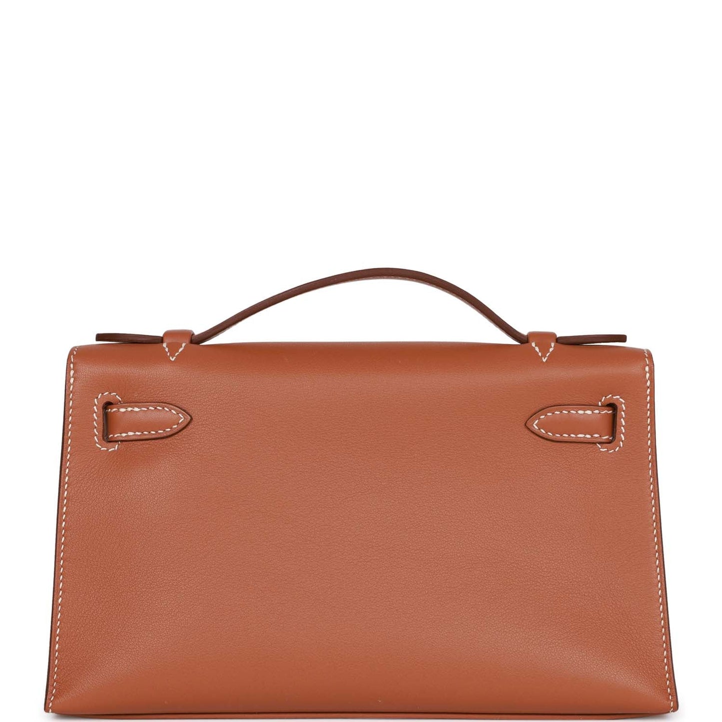 Hermes Kelly Pochette Gold Swift Palladium Hardware