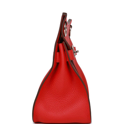 Hermes Jypsiere 28 Rouge De Coeur Clemence Palladium Hardware