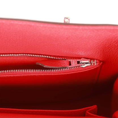 Hermes Jypsiere 28 Rouge De Coeur Clemence Palladium Hardware