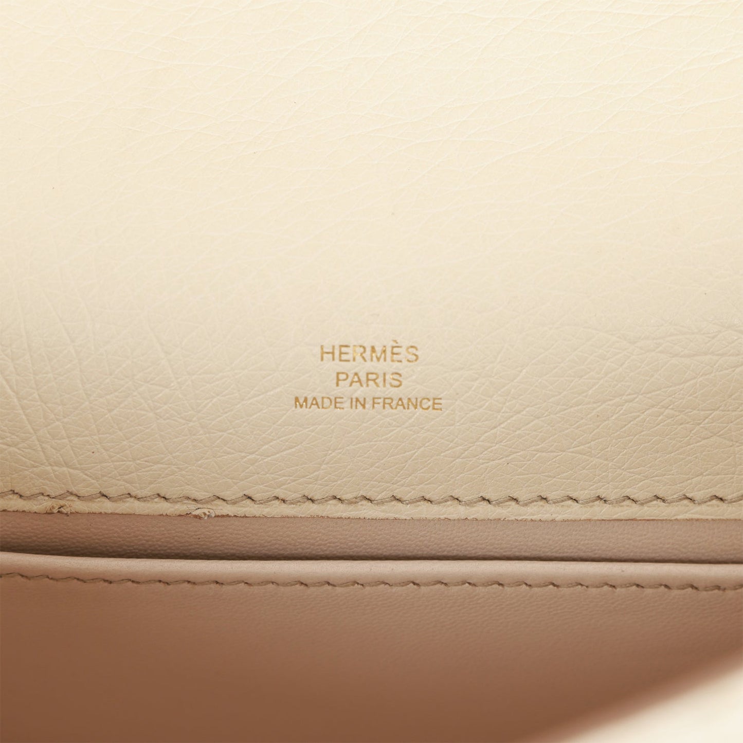 Hermes Kelly Pochette Beton Ostrich Gold Hardware