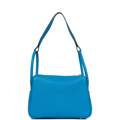 Hermes Lindy 26 Bleu Zanzibar Verso Clemence Palladium Hardware