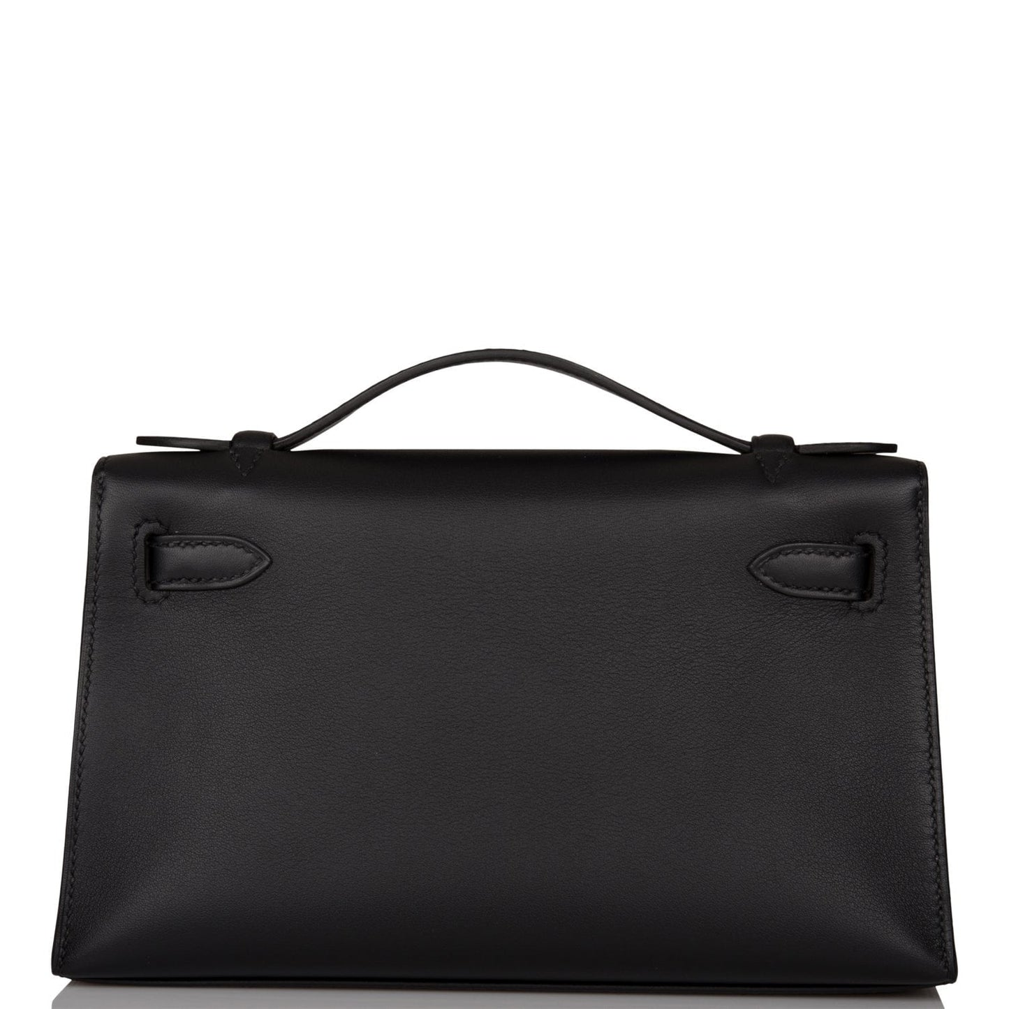 Hermes Black Swift Mini Kelly Pochette Palladium Hardware