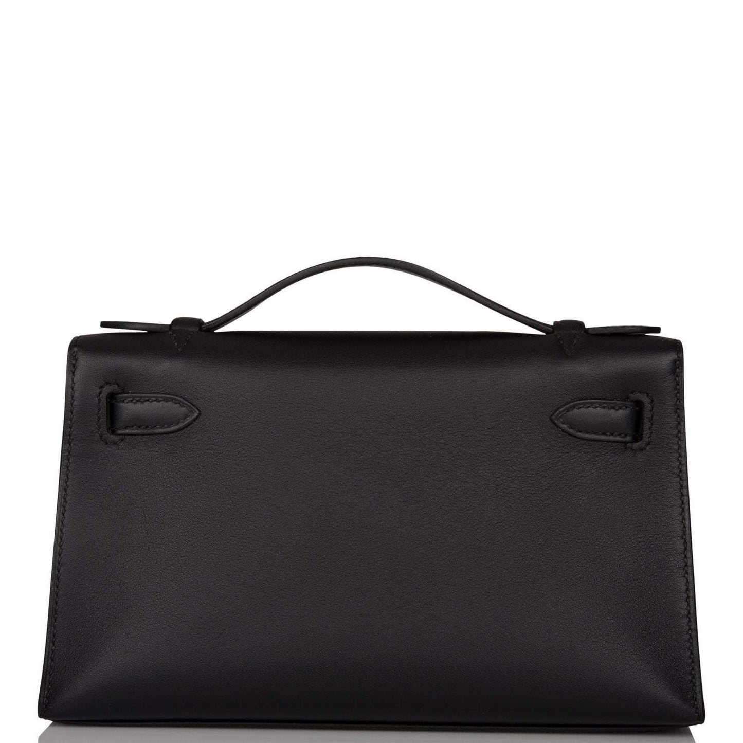 Hermes Black Swift Mini Kelly Pochette Palladium Hardware