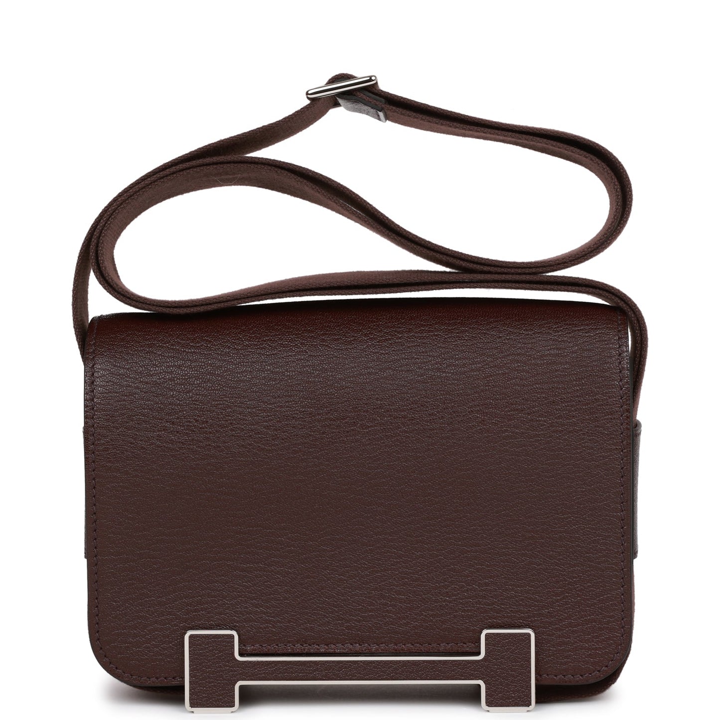 Hermes Geta Rouge Sellier Chevre Palladium Hardware