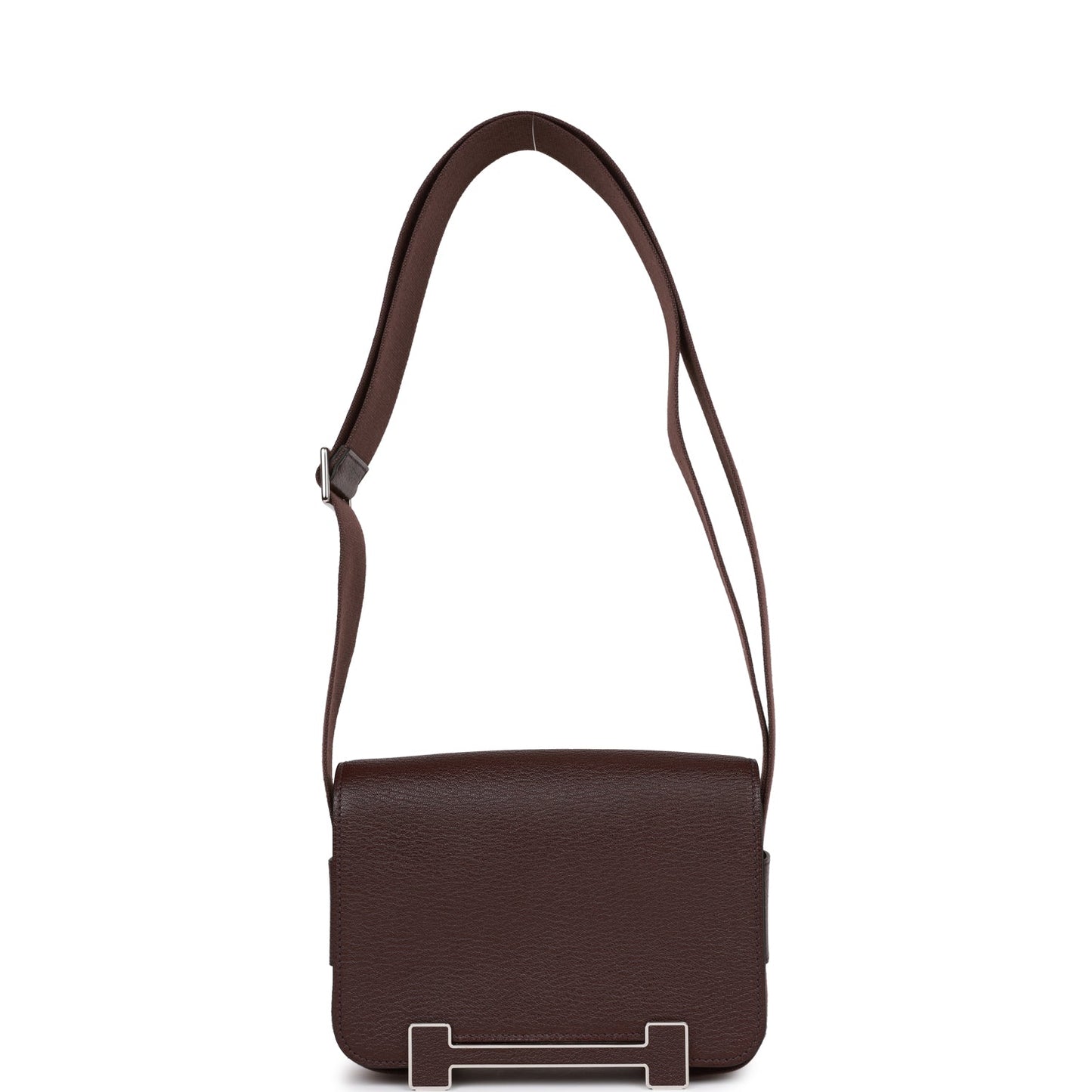 Hermes Geta Rouge Sellier Chevre Palladium Hardware