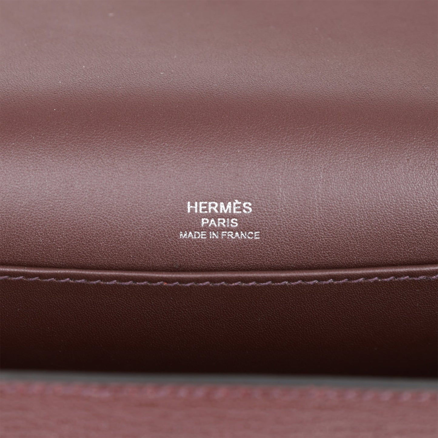 Hermes Geta Rouge Sellier Chevre Palladium Hardware