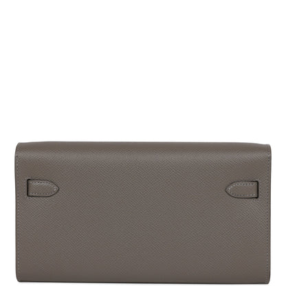 Hermes Kelly Wallet To Go Gris Meyer Epsom Gold Hardware