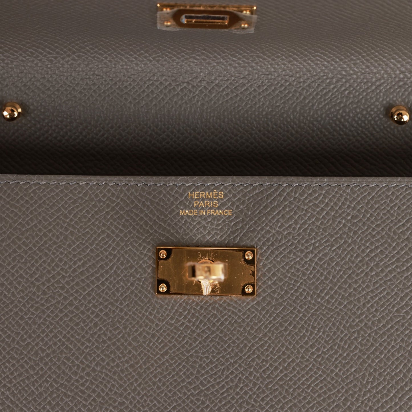 Hermes Kelly Wallet To Go Gris Meyer Epsom Gold Hardware