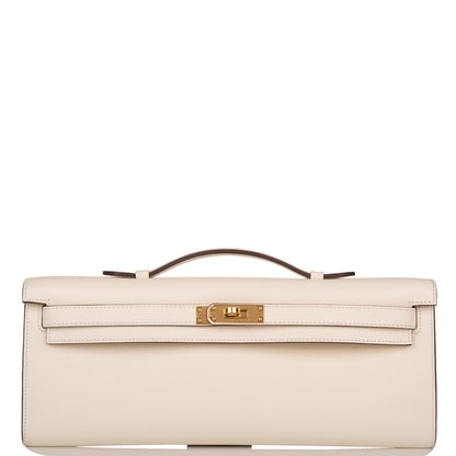 Hermes Kelly Cut Nata Swift Gold Hardware