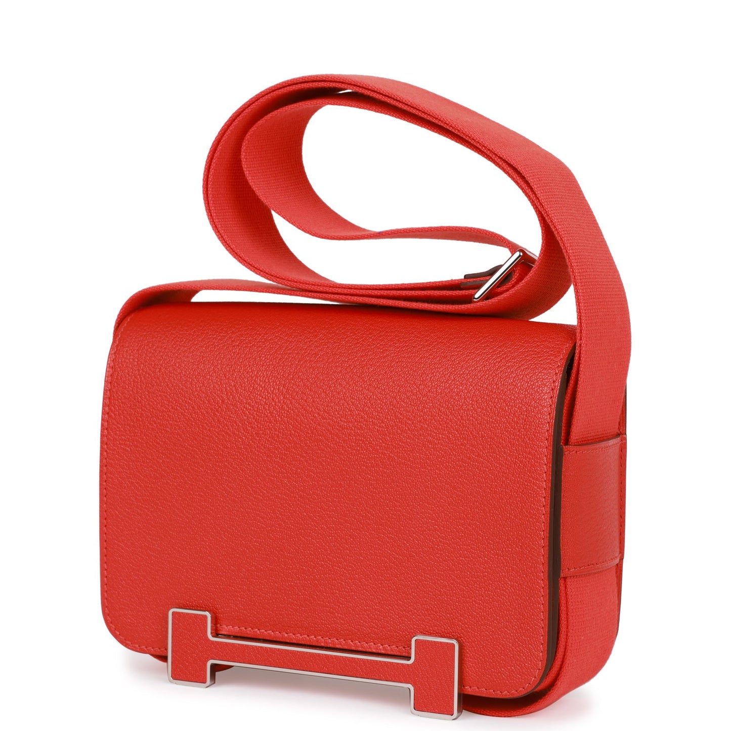 Hermes Geta Capucine Chevre Palladium Hardware