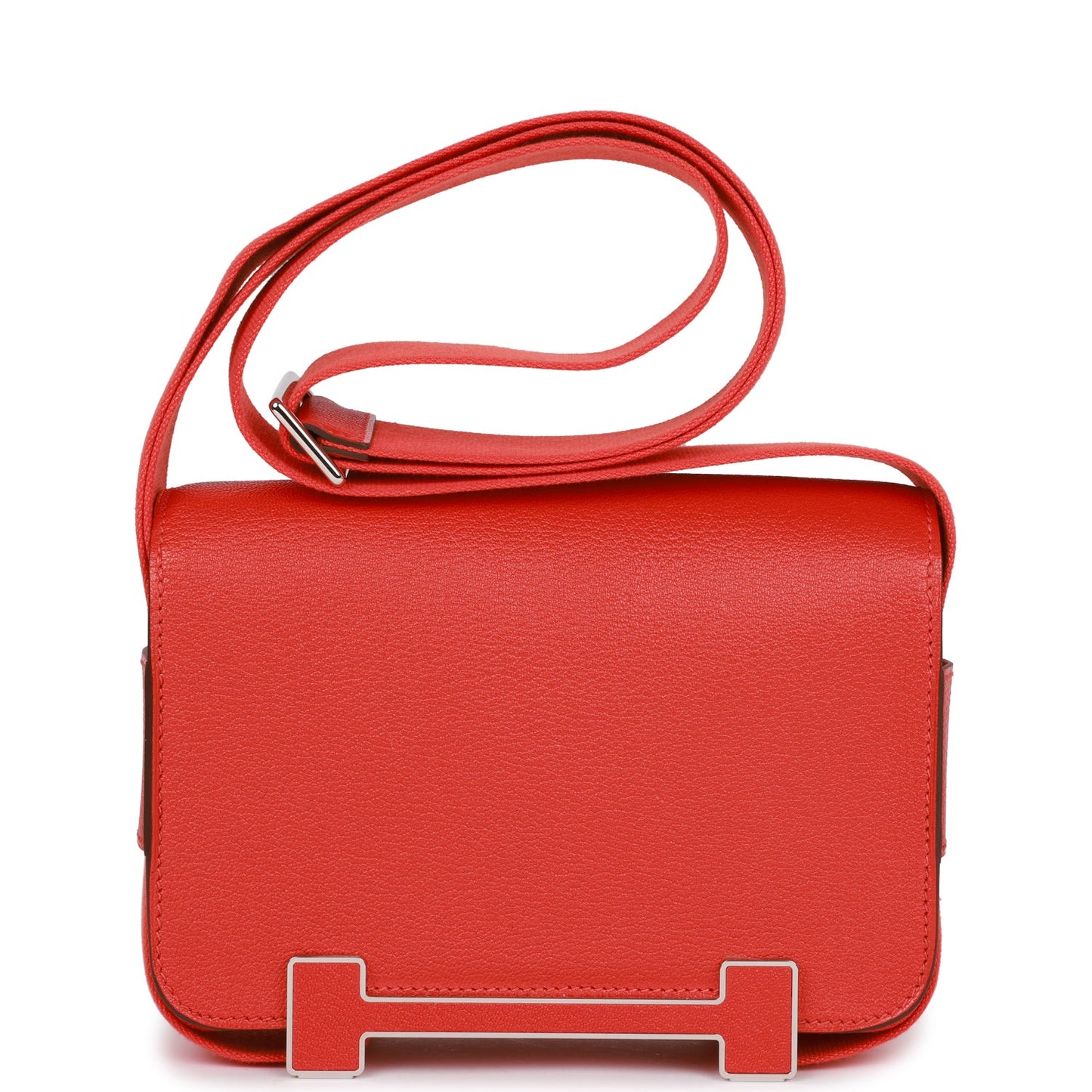 Hermes Geta Capucine Chevre Palladium Hardware