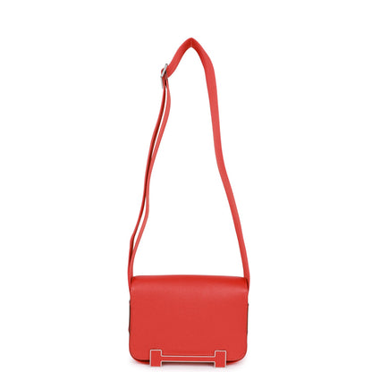 Hermes Geta Capucine Chevre Palladium Hardware