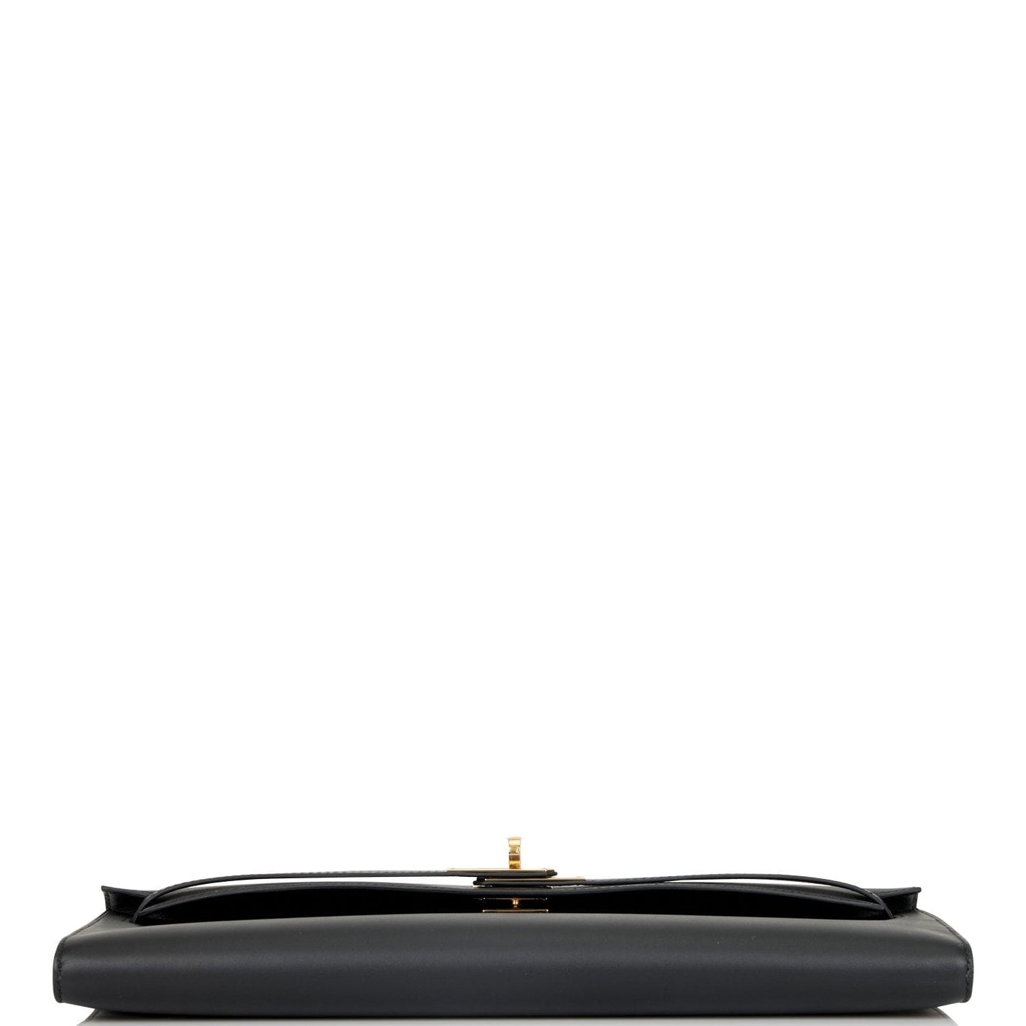 Hermes Kelly Cut Black Swift Gold Hardware