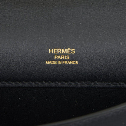 Hermes Kelly Cut Black Swift Gold Hardware