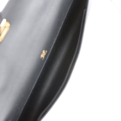 Hermes Kelly Cut Black Swift Gold Hardware