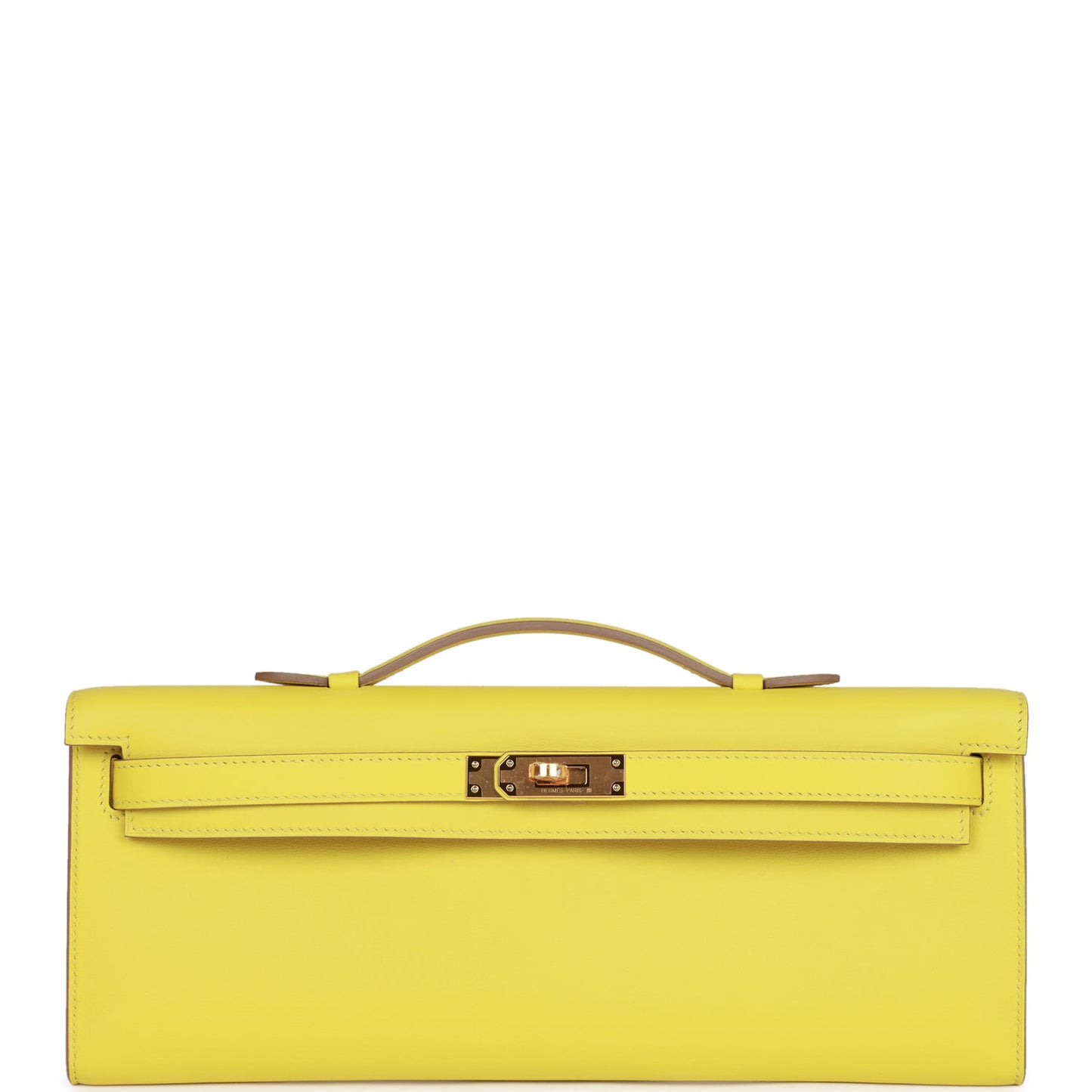 Hermes Kelly Cut Lime Swift Gold Hardware