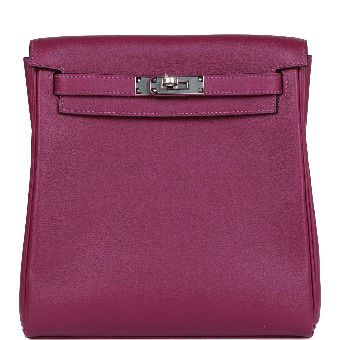 Hermes Kelly Ado Backpack Anemone Evercolor Palladium Hardware