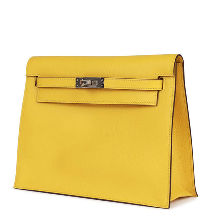 Hermes Kelly Danse Lime Evercolor Palladium Hardware