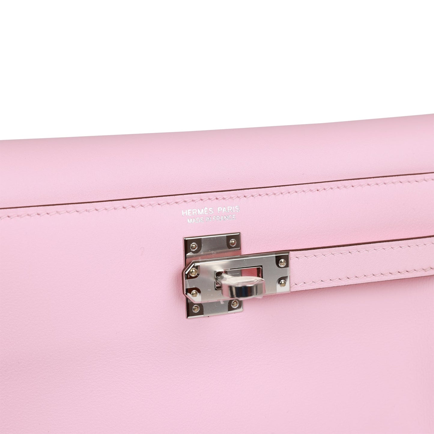 Hermes Kelly Danse Rose Sakura Swift Palladium Hardware