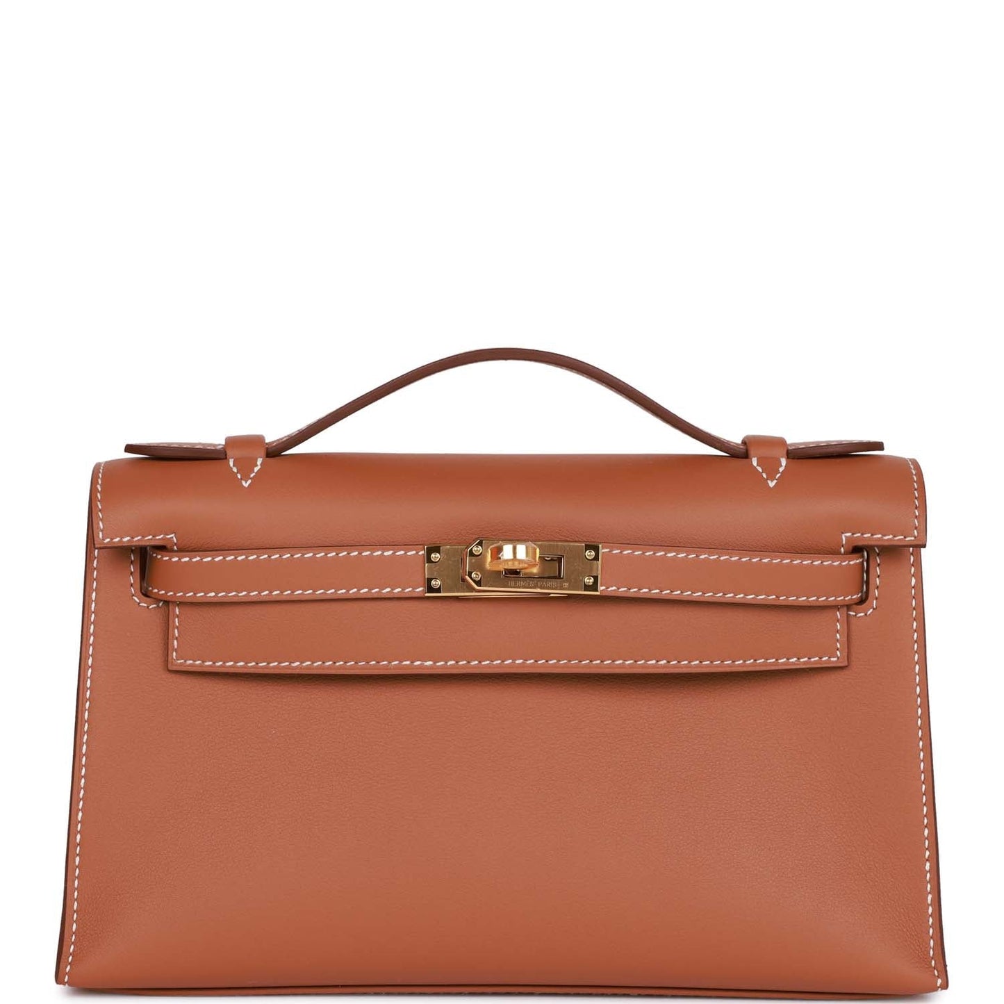 Hermes Kelly Pochette Gold Swift Gold Hardware