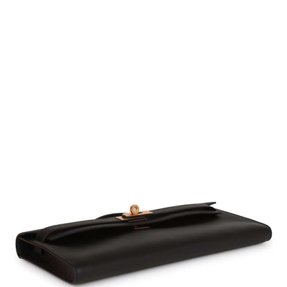 Hermes Kelly Cut Black Swift Gold Hardware