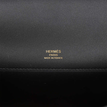 Hermes Kelly Cut Black Swift Gold Hardware