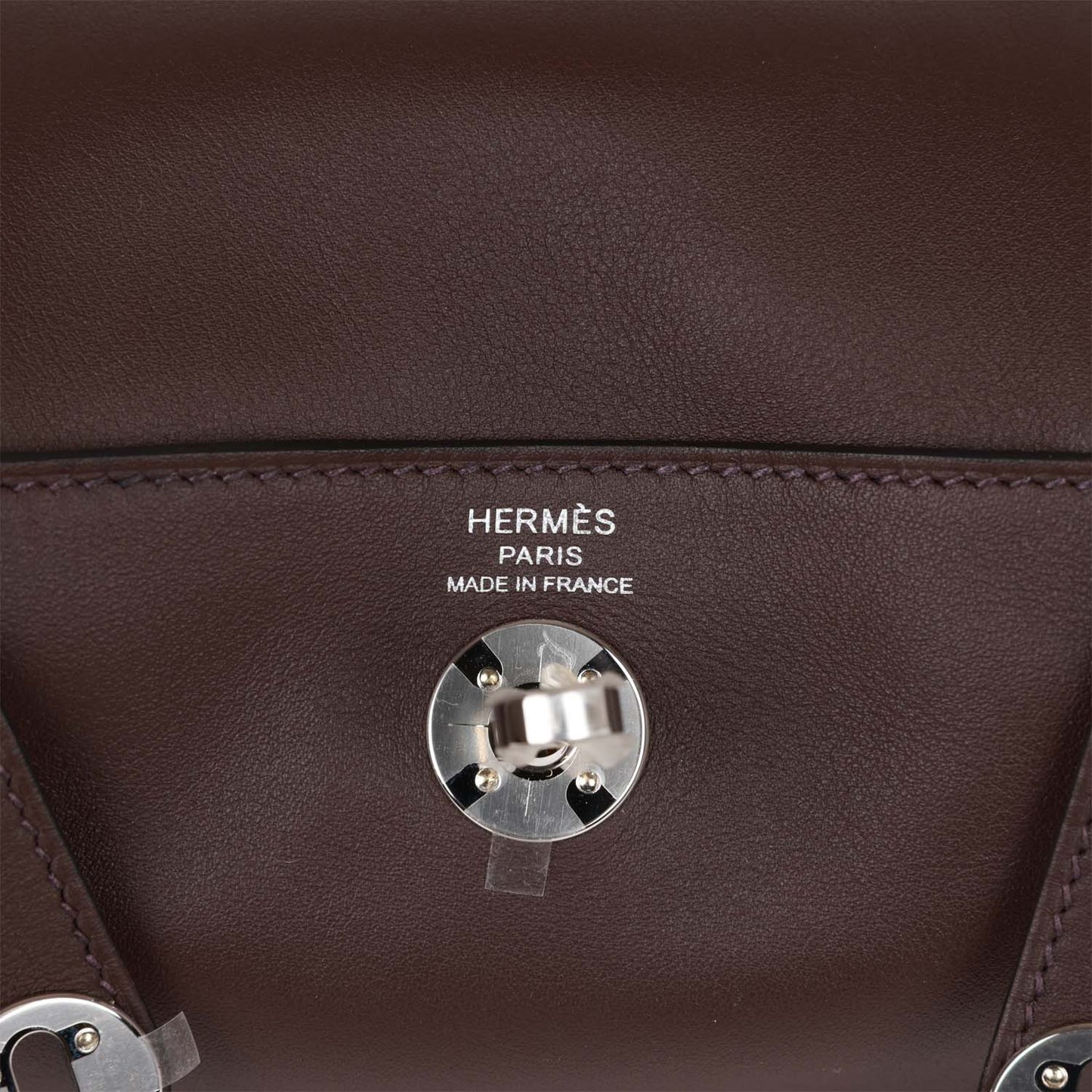 Hermes Mini Lindy Rouge Sellier Verso Swift Palladium Hardware