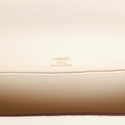 Hermes Geta Bag Nata Chevre Gold Hardware