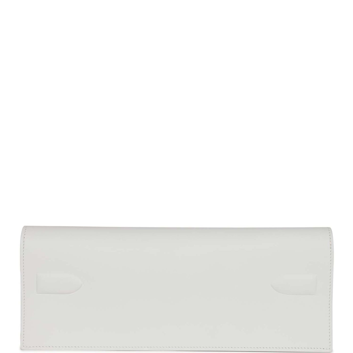 Hermes Shadow Kelly Cut New White Swift