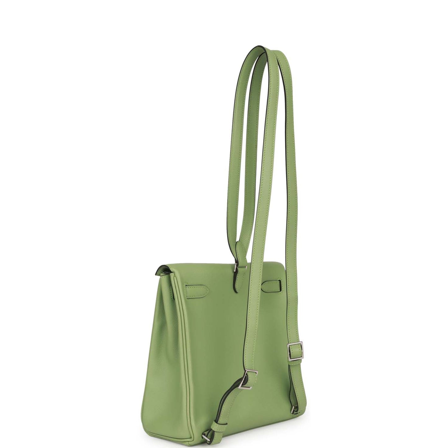 Hermes Kelly Ado Backpack Vert Criquet Evercolor Verso Palladium Hardware