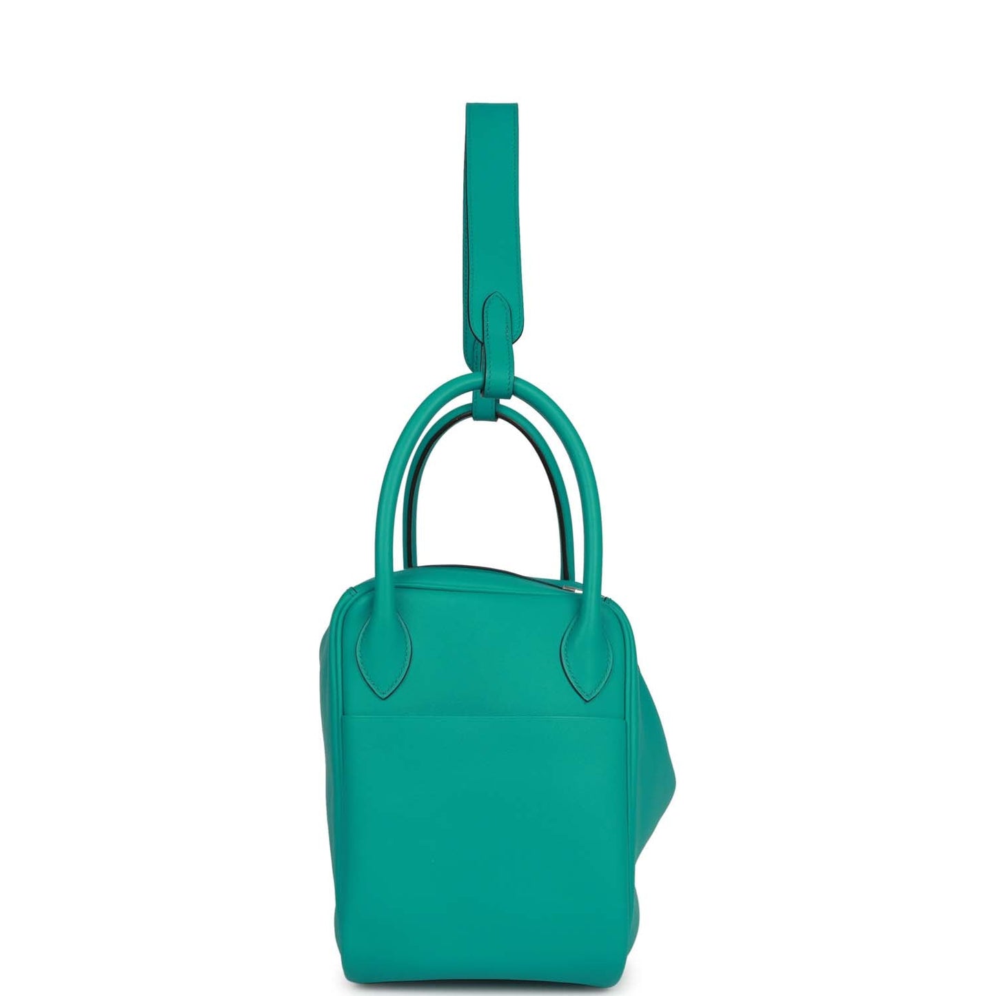 Hermes Lindy 30 Bleu Paon Swift Palladium Hardware