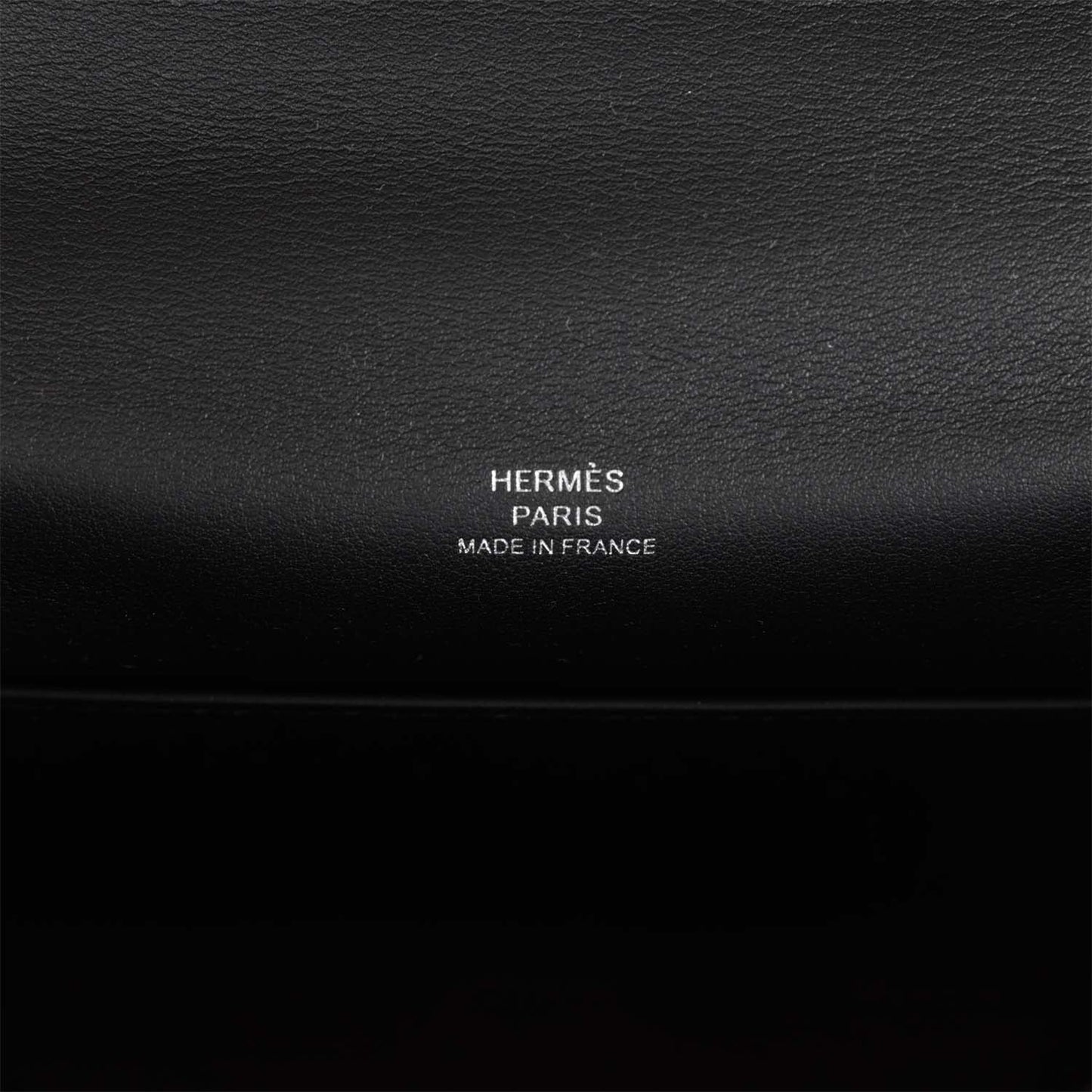 Hermes Kelly Pochette Black Swift Palladium Hardware