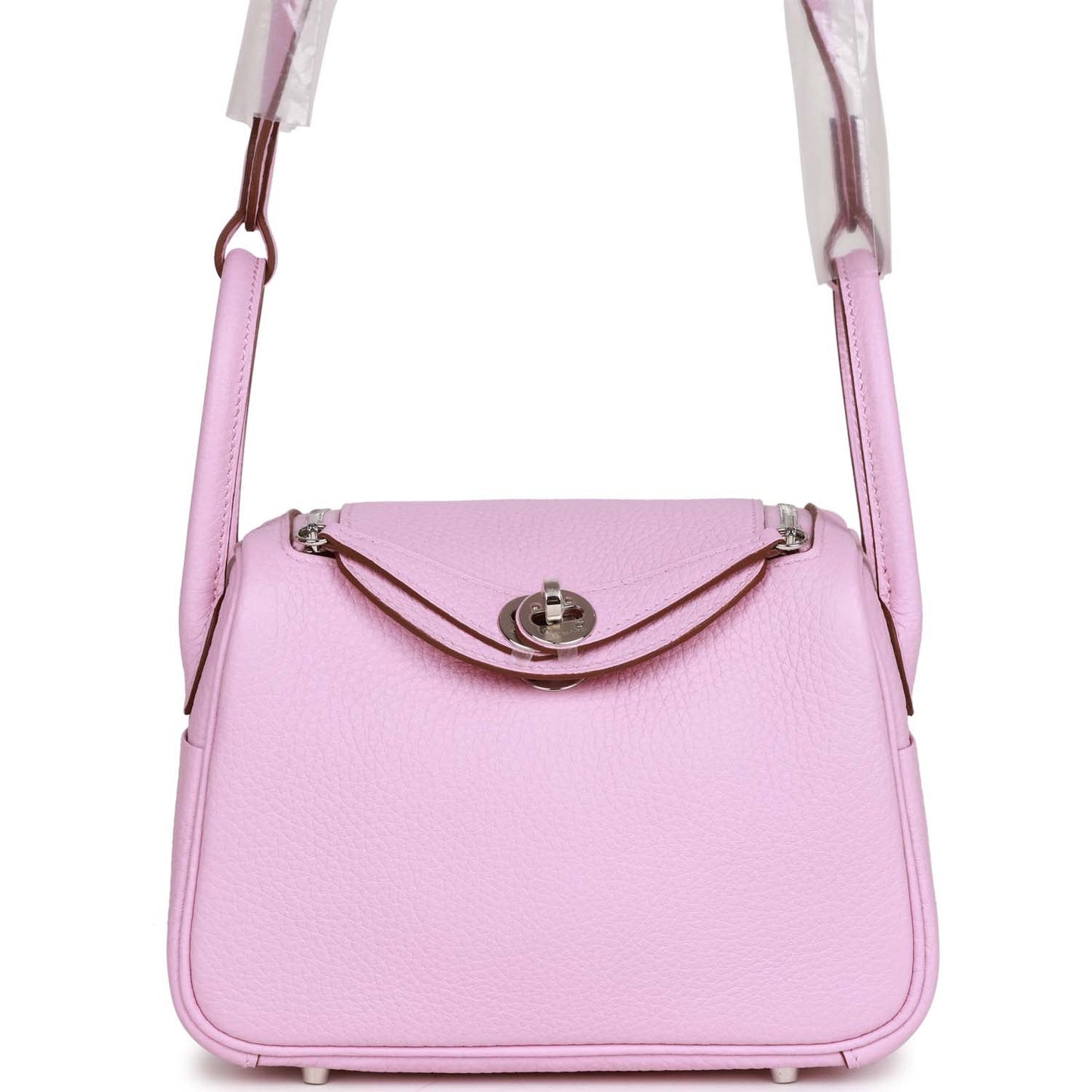 Hermes Mini Lindy Mauve Sylvestre Clemence Palladium Hardware