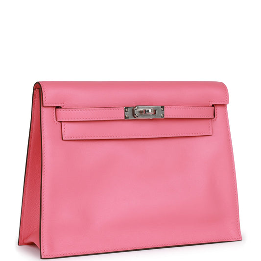 Hermes Kelly Danse Rose Azalee Swfit Palladium Hardware