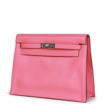 Hermes Kelly Danse Rose Azalee Swfit Palladium Hardware