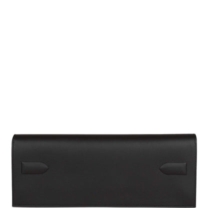 Hermes Shadow Kelly Cut Black Swift Calfskin