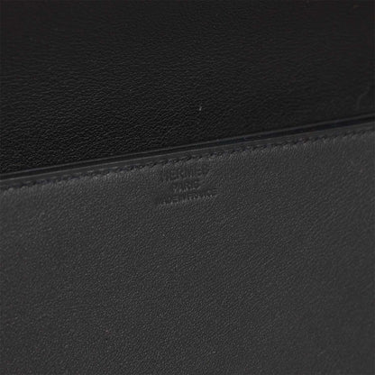 Hermes Shadow Kelly Cut Black Swift Calfskin