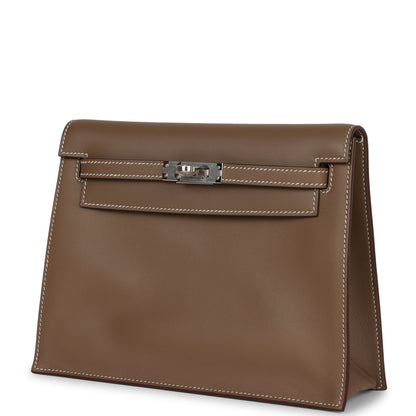 Hermes Kelly Danse Etoupe Swift Palladium Hardware