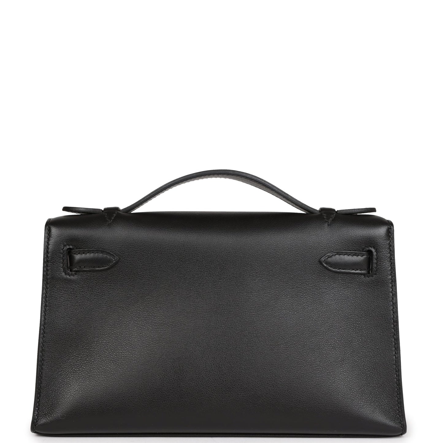 Hermes Kelly Pochette Black Swift Gold Hardware