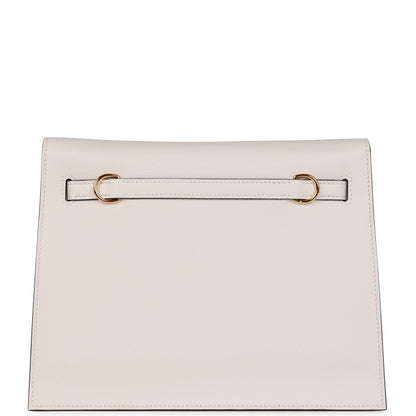 Hermes Kelly Danse White Evercolor Gold Hardware