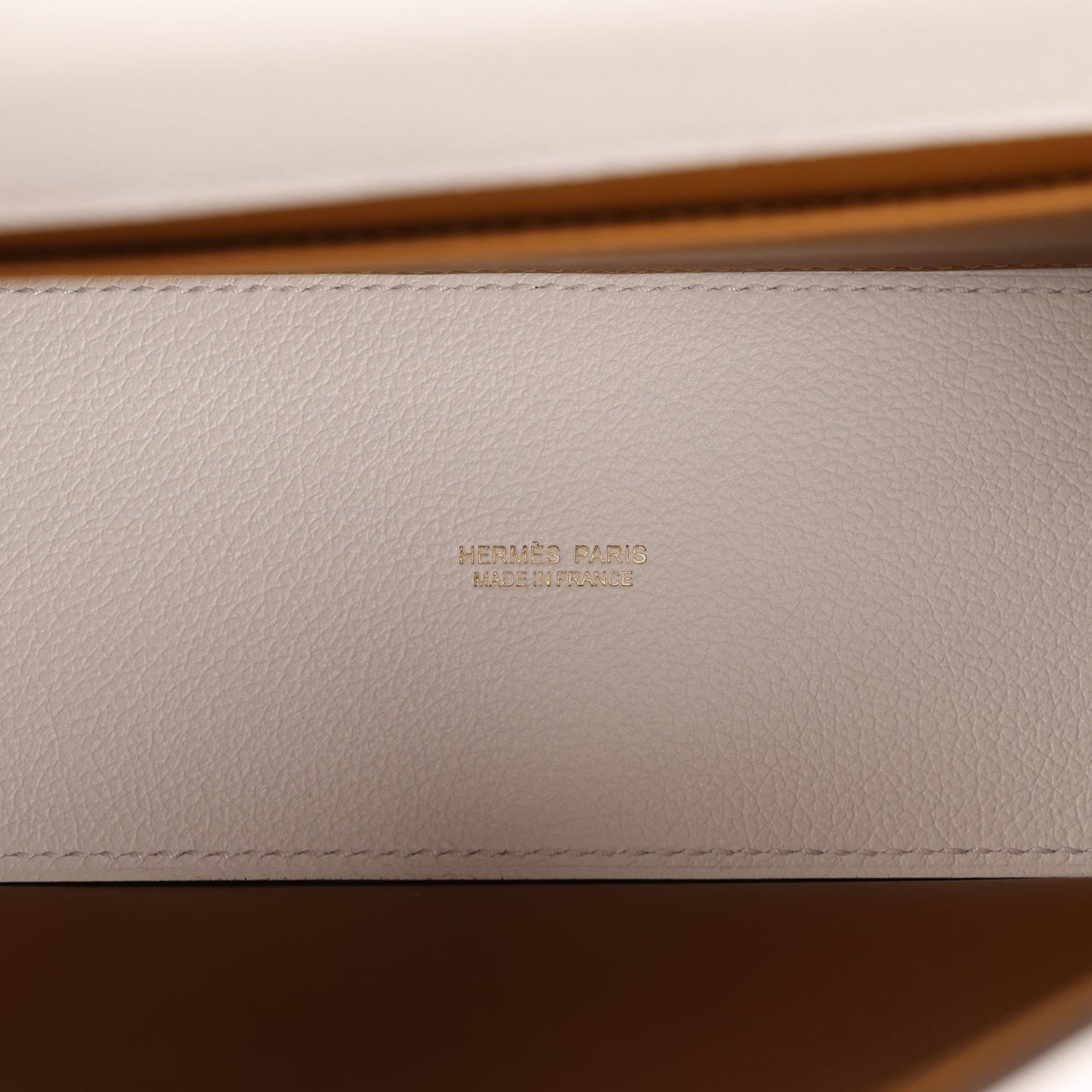 Hermes Kelly Danse White Evercolor Gold Hardware