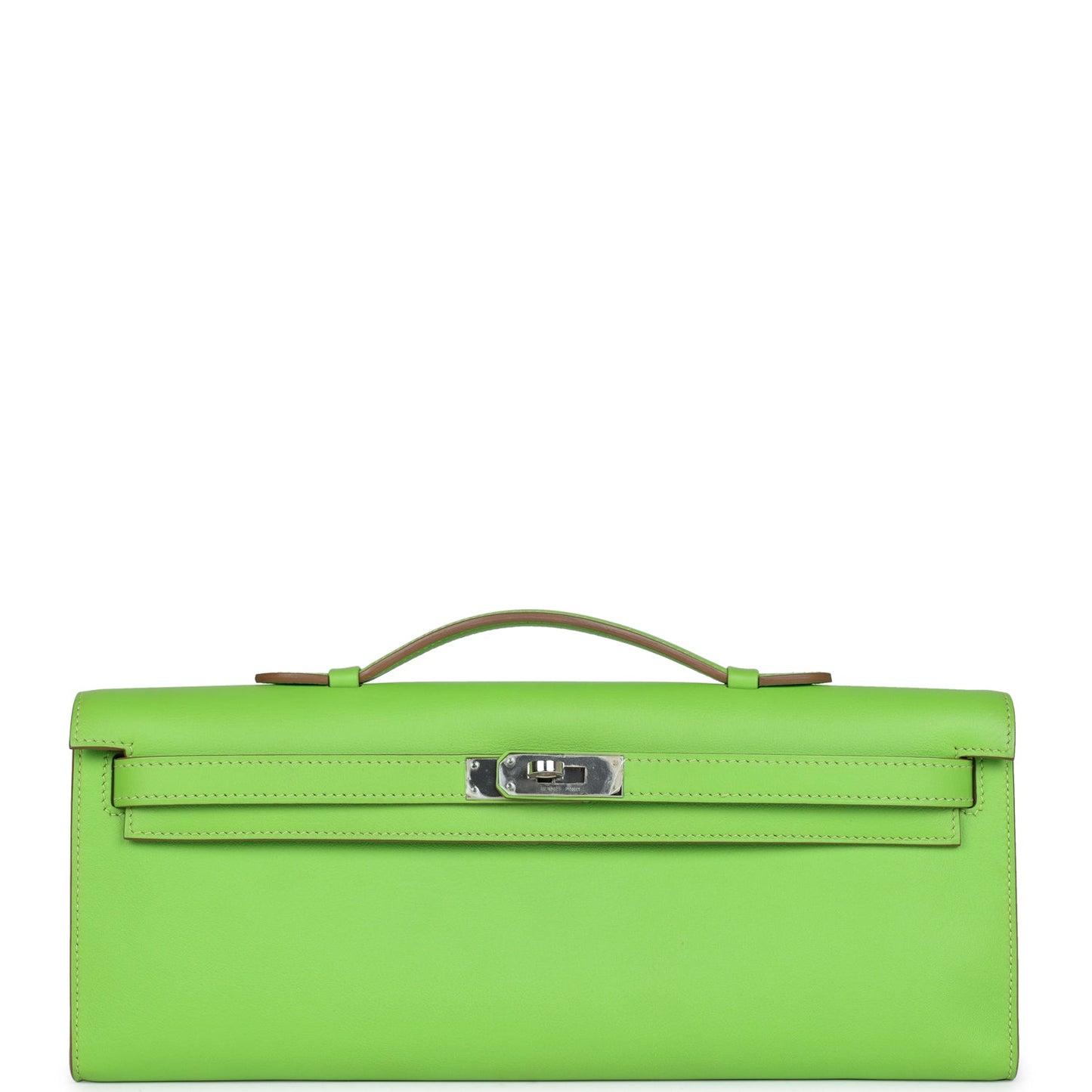 Hermes Kelly Cut Vert Cru Swift Palladium Hardware