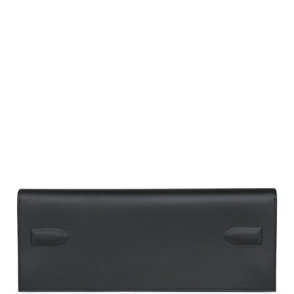 Hermes Shadow Kelly Cut Black Swift Calfskin