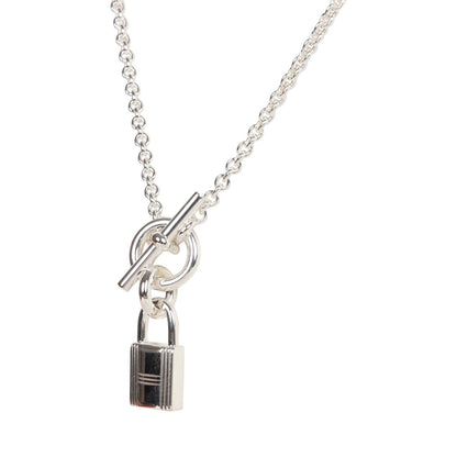 Hermes Kelly Cadenas Silver .925 Pendant Necklace