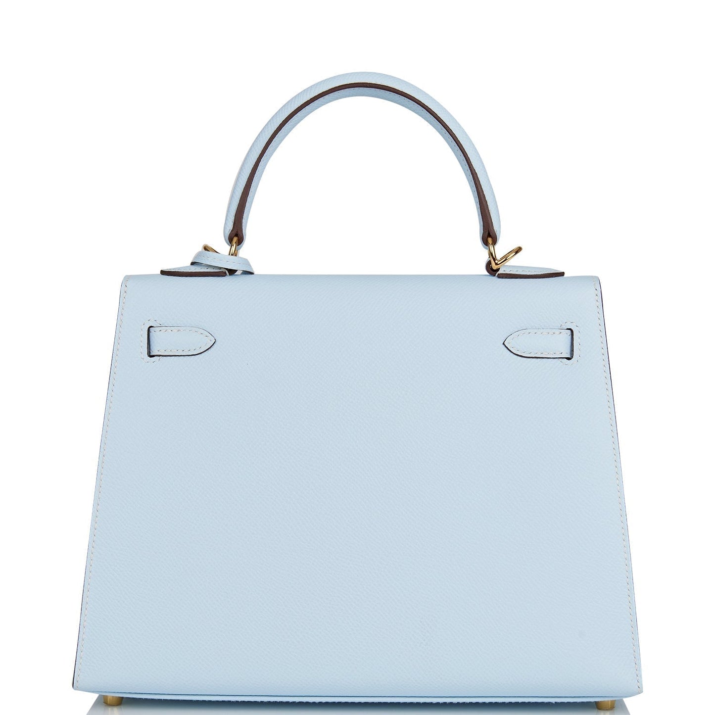 Hermes Kelly Sellier 25 Bleu Brume Epsom Gold Hardware