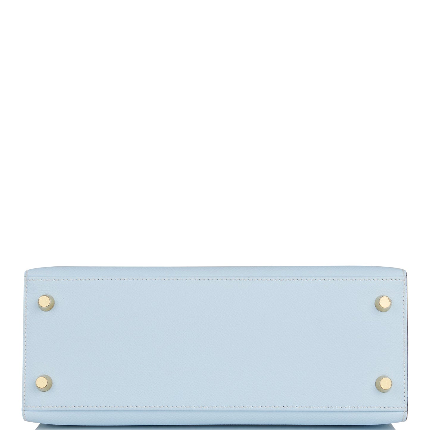 Hermes Kelly Sellier 25 Bleu Brume Epsom Gold Hardware