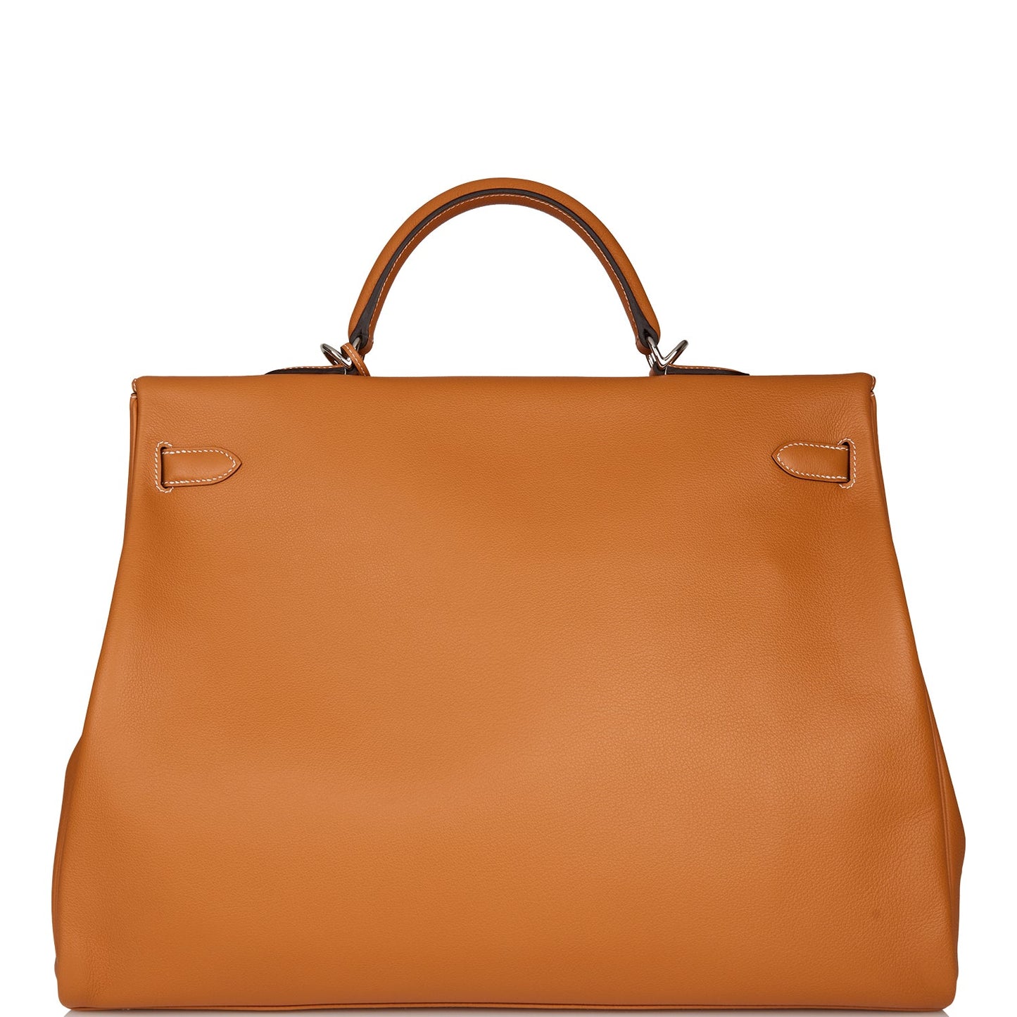 Hermes Kelly Relax Voyage 50 Toffee Togo Palladium Hardware