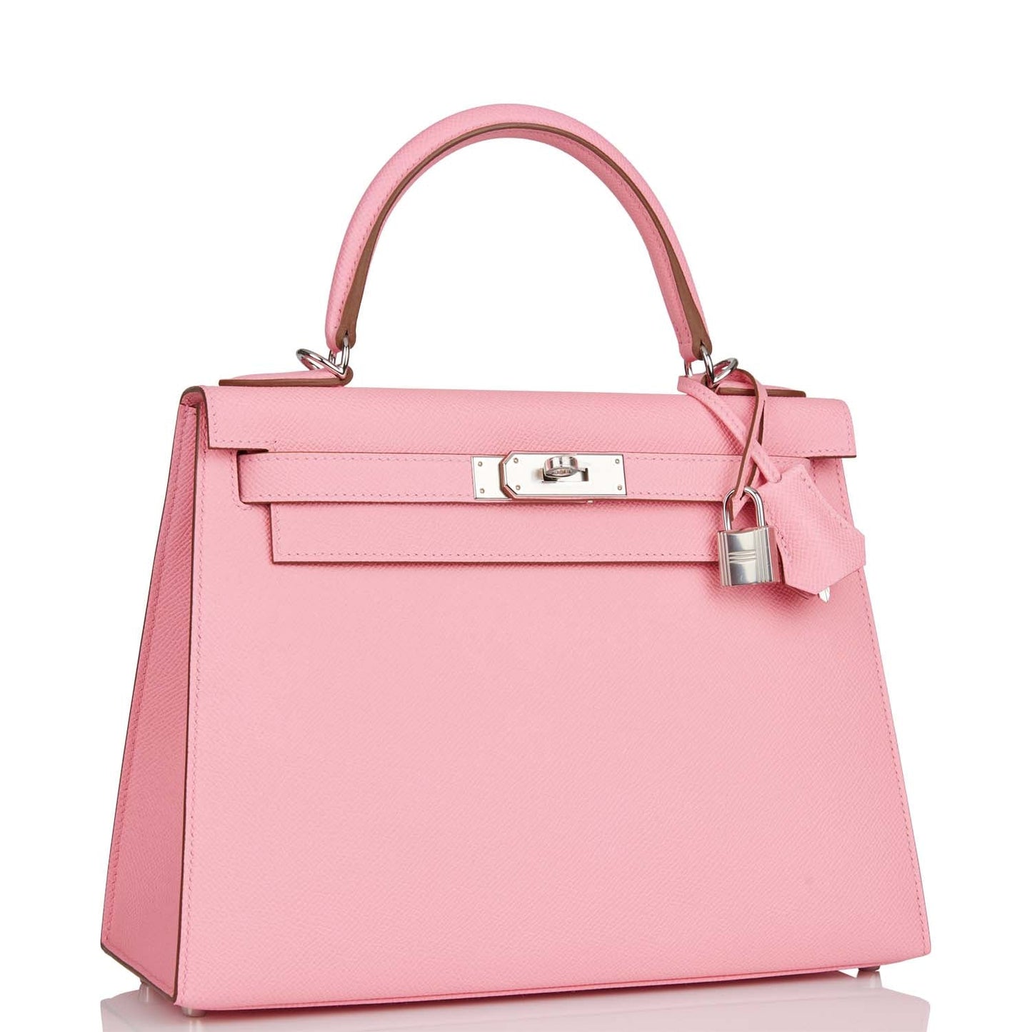 Hermes Kelly Sellier 28 Rose Confetti Epsom Palladium Hardware